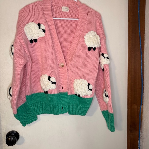 Dreamers Pink Knit Cardigan - Picture 2 of 4